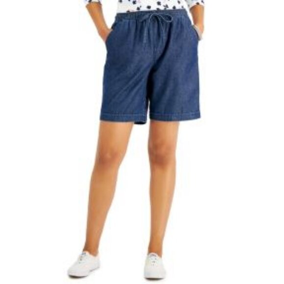Karen Scott Denim Shorts - Picture 1 of 1
